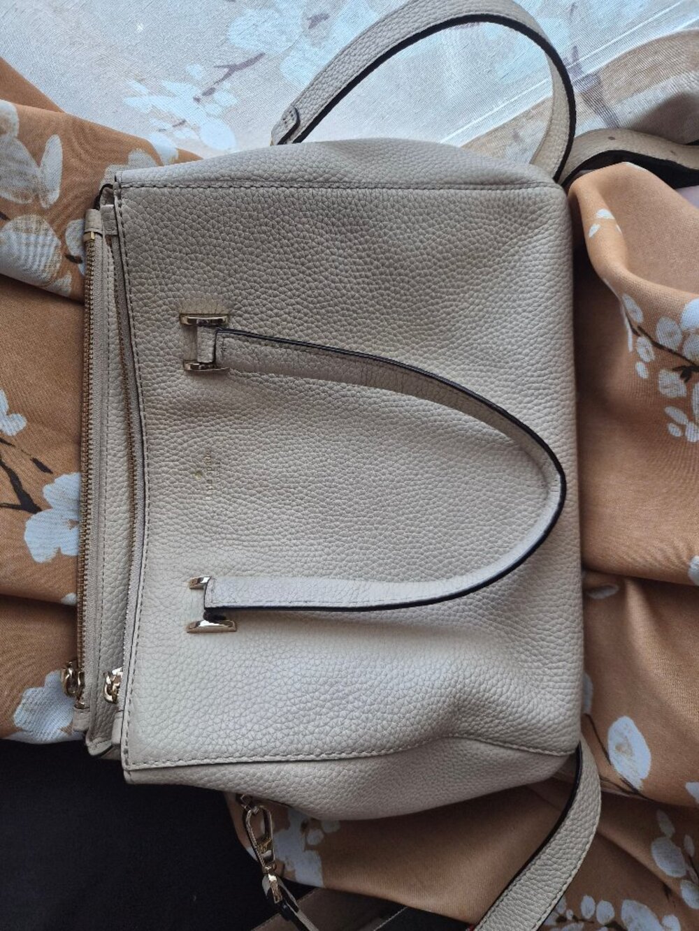 Kate Spade Convertable Shoulder Bag Satchel Cream White
